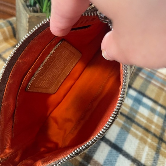 Coach Signature Brown and Tan Shoulder Bag - Picture 8 of 9